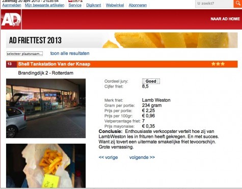Frites Brandingdijk