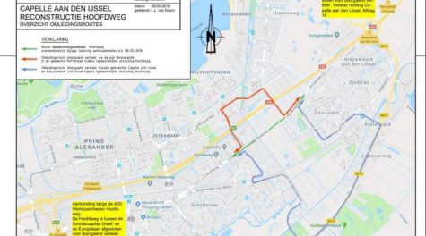 Hoofdweg richting Capelle vanaf januari tot mei 2019 op de schop; tijdelijk veel omleidingen, Nieuws Nesselande strand Zevenhuizerplas nieuws Rotterdam-Nesselande