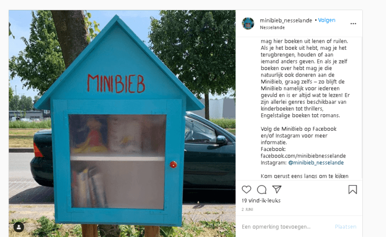 MiniBieb Nesselande zoekt boekdonateurs