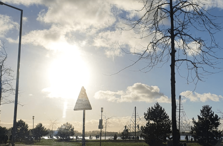 Wandelen strand Nesselande