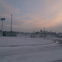 Sneeuw Nesselande Rotterdam #wijk #strand #nieuws