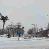 Sneeuw Nesselande Rotterdam #wijk #strand #nieuws