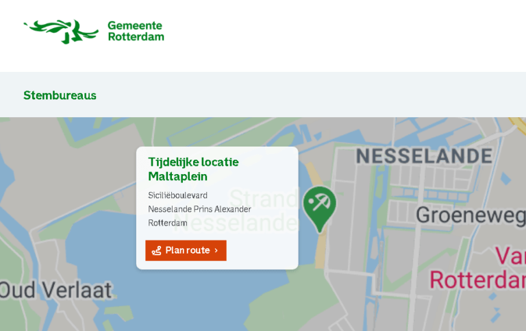 #Tk21 Dit zijn de 8 (tijdelijke) stembureaus in Rotterdam-Nesselande #coronaproof