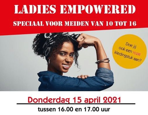 15 april 2021 Ladies Empowered tijdens Girls Day kunstgrasveldje Kosboulevard