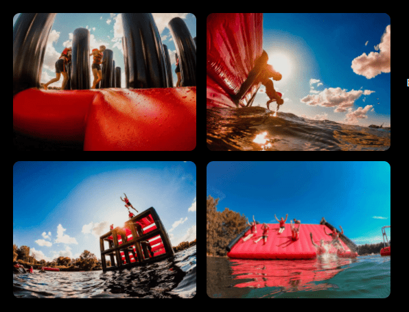 15 augustus 2021 een inflatable Titan Run bij Nesselande-Zevenhuizen