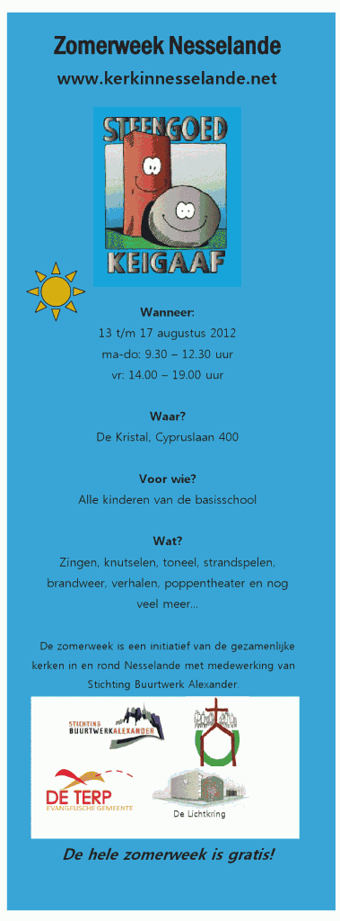 Vakantieweek activiteiten @Nesselande 13-17 augustus 2012