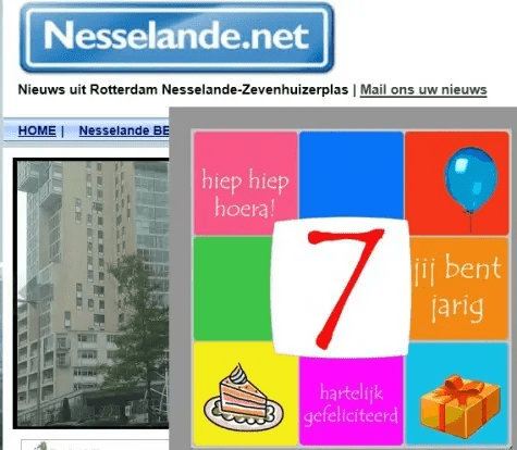 Website Nesselande.net historie screenshots nieuws