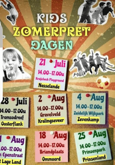 De Kids Zomerpret Dagen komen 21 juli 2021 naar Nesselande