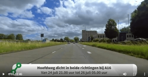 Hoofdweg werkzaamheden