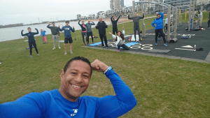 Beach Barzz fitness Kosboulevard workout buiten