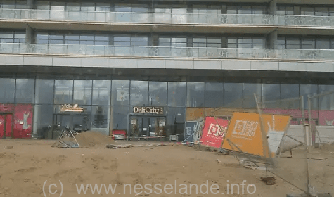 De bouw van het winkelcentrum Nesselande