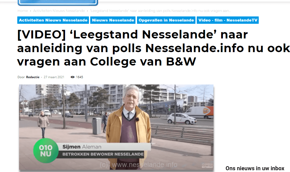 Politieke aandacht voor de leegstand (met succes) 