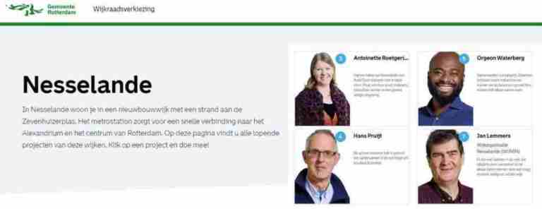 [UPDATE] Onafhankelijke kandidaten Wijkraad Nesselande 2022 stellen zich hier voor