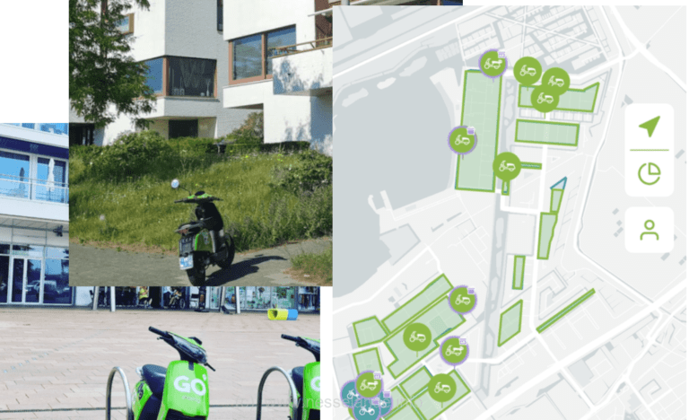 Geen Felyx meer, wel een groot GO Sharing deelscooter gebied in de wijk Rotterdam-Nesselande