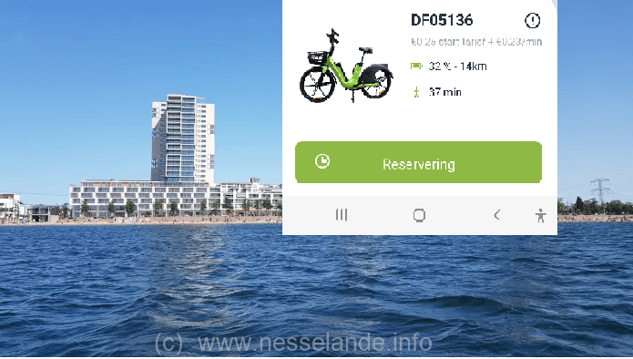 Naast deelscooters ook e-bikes te huur in de wijk Nesselande