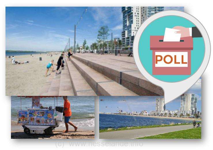 [POLL] DENK MEE #poll: ‘Wat levert in de zomer een bijdrage aan het strand / boulevard Nesselande?’ #reageer