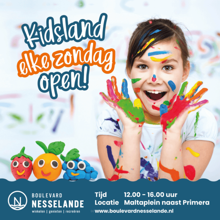 Elke zondag (ook in de zomer) Kidsland boulevard Nesselande