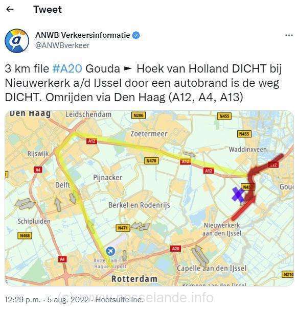 brand nieuws nesselande A20