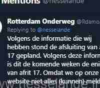 Nieuws afsluiting Nesselande A20