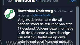 Nieuws afsluiting Nesselande A20