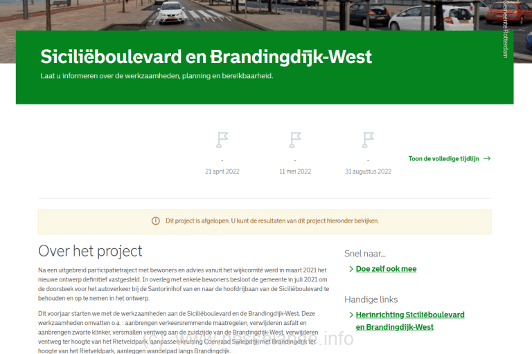 Aanhoudende miscommunicatie: Wijkraad Nesselande zet herinrichting Brandingdijk-Boulevard op ‘afgerond’