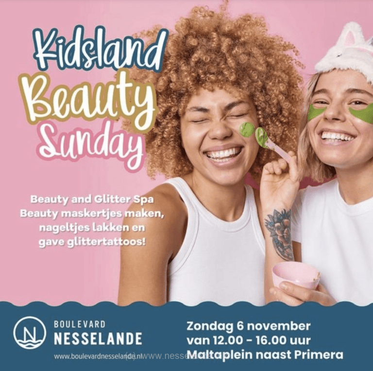 Kidsland Beauty zondag 6 november 2022 boulevard Nesselande