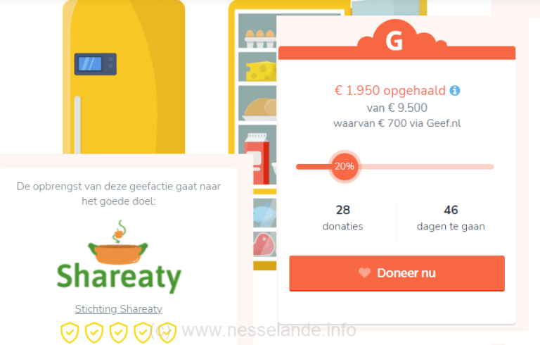 Shareaty Zevenkamp is een inzamelingsactie begonnen; Fund a Fridge