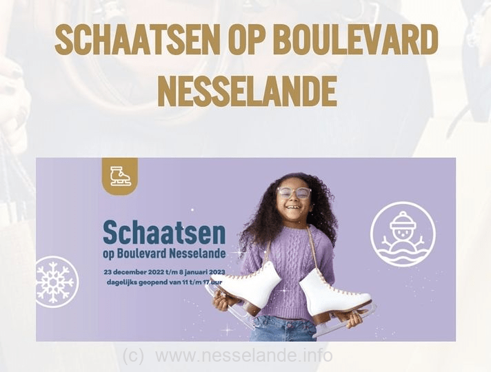 Januari 2023 nog schaatsen op de Boulevard van Nesselande