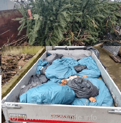 Watersysteembeheer Hoogheemraadschap haalt kerstbomen en gebakken oliebollen uit water
