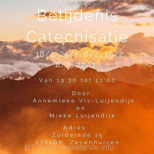 Openbare belijdenis doen van je geloof bij de Kerk in Nesselande #catechisatie
