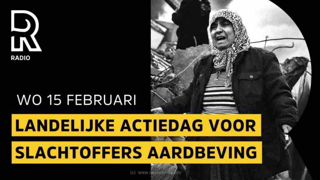 Rijnmond staat woensdag 15 februari volledig in het teken van de landelijke actiedag voor de slachtoffers van de aardbeving in Turkije en Syrië