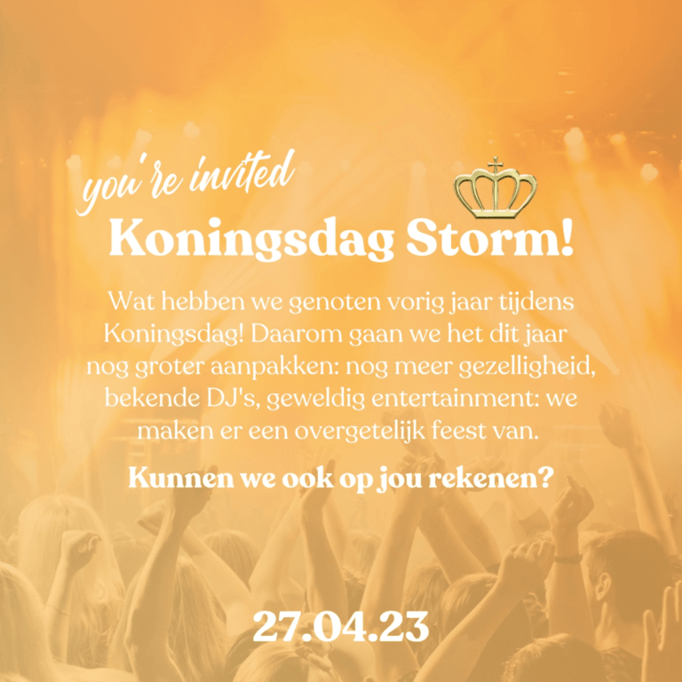 Koningsdag Storm (skibaan) Nesselande 27 april 2023 festiviteiten #DJ