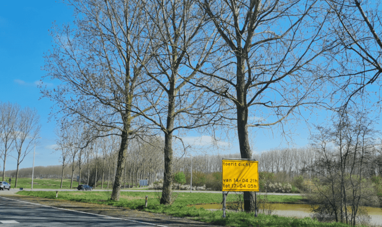 Weekendafsluiting (toerit) N219, april 2023