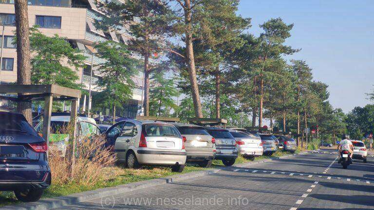 Het parkeerprobleem heeft zich aan de boulevard van Nesselande