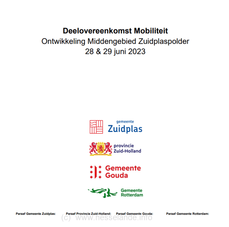 Deelovereenkomst mobiliteit Vijfde Dorp