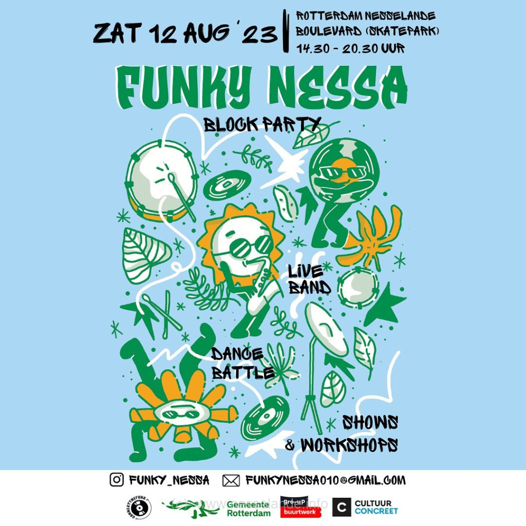 12 augustus 2023 boulevard Nesselande: ROFFAJAM presents 'FUNKY NESSA' #dansen