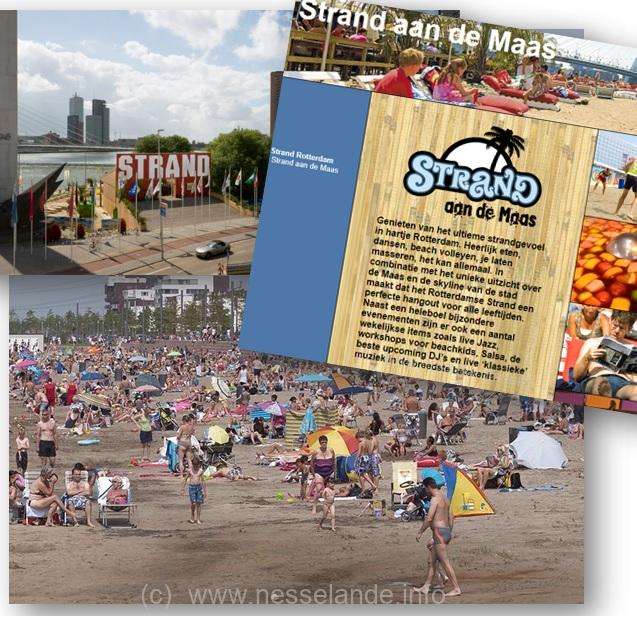 Stadsstrand centrum Rotterdam