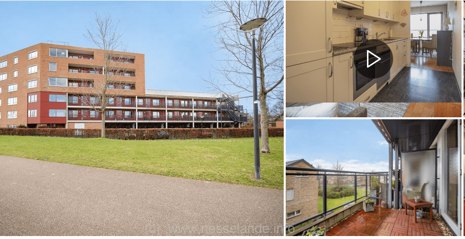 Nabij boulevard en strand gesitueerd 4-kamer appartement op de 2e verdieping met eigen parkeerplaats en berging in de onderbouw. Het appartementencomplex is gesitueerd in