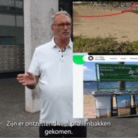 Leefbaar Rotterdam wijkraadlid claimt ‘Prullenbakken strand Nesselande’ (maar die stonden er al)