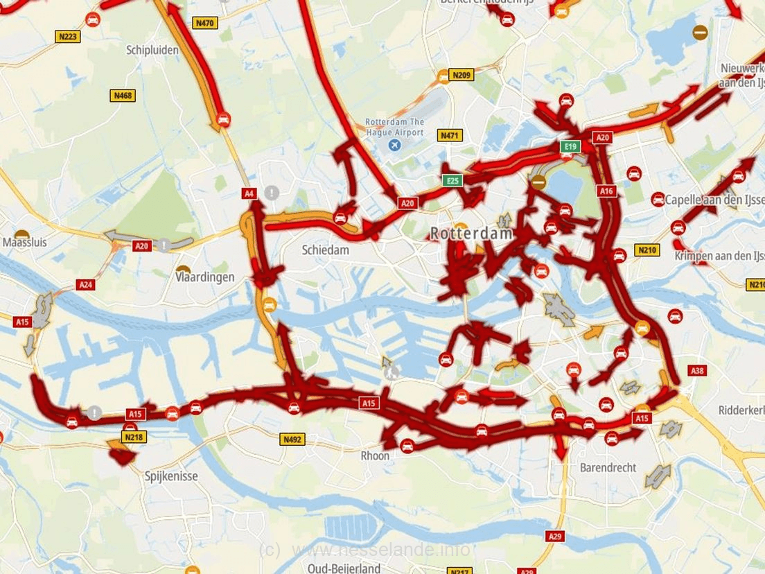 Extreme drukte in en rondom Rotterdam #fileinfarcten – Nieuws Nesselande OFFICIEEL strand-Nesselande Zevenhuizerplas