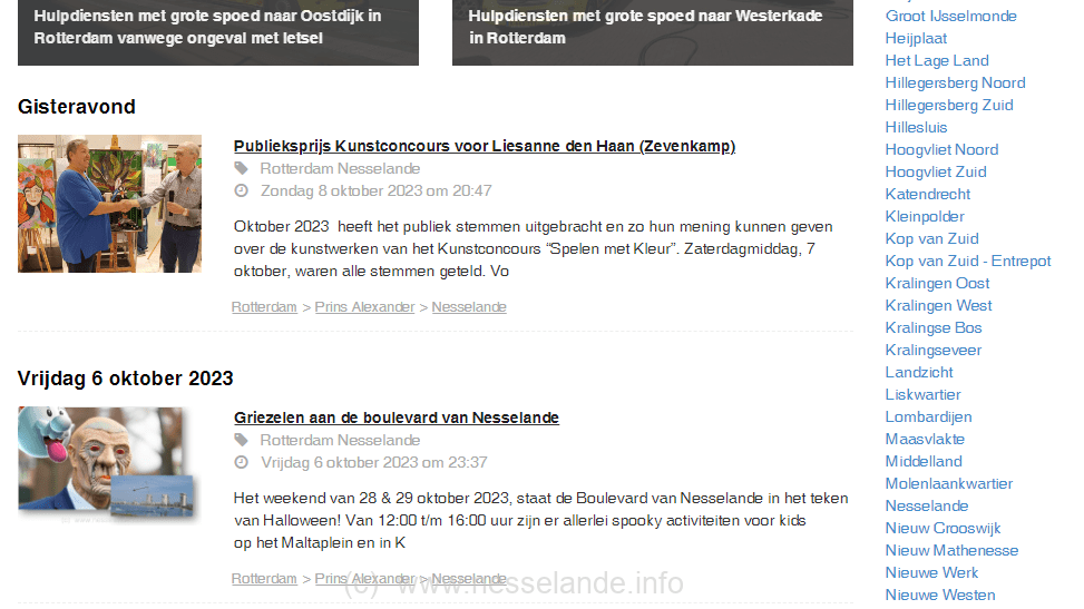 Veel nieuws-sites nemen het nieuws van Nesselande.INFO over Veel nieuws-sites nemen het nieuws van Nesselande.INFO over