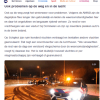 2024 sneeuw: zijstraten wijk Nesselande glad