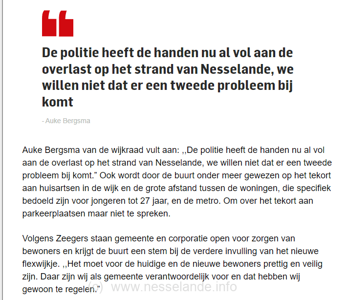 Het negatief framen van de beoogde flexwoningen