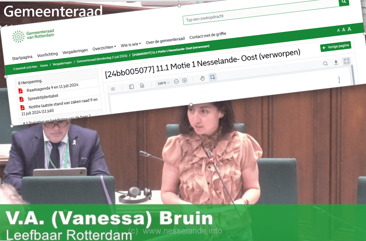 Bruin (Leefbaar Rotterdam) blundert weer met inzet ‘annexatie Zuidplas tot Nesselande-Oost’