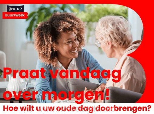 Kom 19 november 2024 praten over hoe u wilt dat u uw oude doorbrengt.