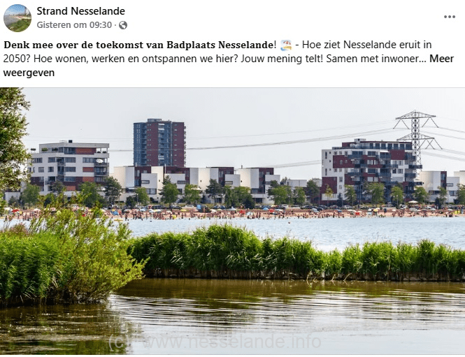 Gemeente Rotterdam: 'Denk mee over de toekomst van Badplaats Nesselande!'