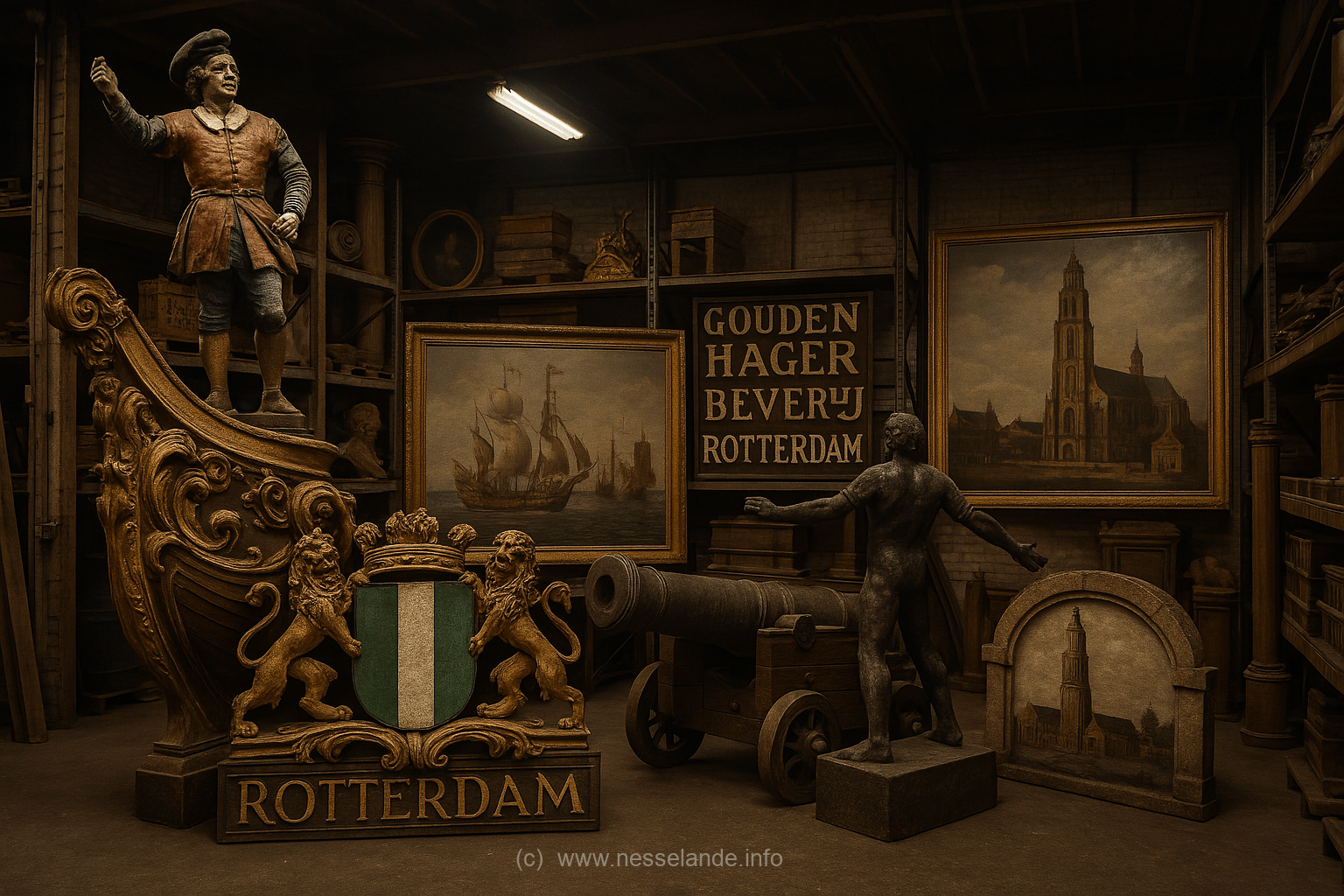 Rotterdam krijgt een nieuw Collectiecentrum in De Nieuwemeer, Zevenkamp. Dit moderne depot wordt de nieuwe bewaarplaats voor de erfgoedcollecties van vijf Rotterdamse musea en het Nationaal Museum van Wereldculturen. Met deze stap zet de stad in op duurzaam behoud en beter beheer van haar culturele en historische schatten. Het college van burgemeester en wethouders heeft vandaag de plannen definitief vastgesteld. Een duurzame oplossing voor het erfgoed van Rotterdam De Rotterdamse erfgoedcollectie wordt momenteel beheerd in het depot Metaalhof in Prins Alexander. Dit gebouw, dat al ruim 45 jaar in gebruik is, is verouderd en voldoet niet meer aan de eisen voor het behoud van de collectie. Na uitgebreid onderzoek is De Nieuwemeer in Zevenkamp gekozen als nieuwe locatie. Het Collectiecentrum Rotterdam biedt een veilige en moderne omgeving voor het beheer en behoud van de erfgoedcollecties. Wethouder Said Kasmi (Onderwijs, Cultuur en Evenementen): “Rotterdam is een stad met een rijk verleden en een dynamische toekomst. Ons erfgoed verdient een plek die recht doet aan zijn waarde. Met dit nieuwe collectiecentrum bouwen we aan een duurzame thuisbasis voor onze kunst- en erfgoedcollecties, zodat Rotterdammers van nu en later deze schatten kunnen blijven ontdekken.” Kennisdeling en samenwerking Het Collectiecentrum Rotterdam wordt de bewaarplaats voor collecties van Museum Rotterdam, Maritiem Museum Rotterdam, Wereldmuseum Rotterdam, Archeologie Rotterdam (BOOR), Natuurhistorisch Museum Rotterdam en het Nationaal Museum van Wereldculturen. Door deze collecties onder één dak samen te brengen, ontstaat een centrum waar kennis wordt gedeeld en expertise wordt gebundeld. Het depot biedt bovendien mogelijkheden voor restauratie, digitalisering en wetenschappelijk onderzoek. Bezoek en onderzoek Het collectiecentrum wordt geen publiek toegankelijke locatie zoals het Depot Boijmans Van Beuningen. Wel zal het op afspraak open zijn voor scholieren, wetenschappers en onderzoekers. Op deze manier blijft de impact op de omgeving beperkt, terwijl het depot een belangrijke functie behoudt als kenniscentrum. De volgende stap is het selecteren van een ontwerpteam. Zodra de gemeenteraad het plan heeft goedgekeurd, kan de ontwerpfase medio 2025 starten. Naar verwachting start de bouw in 2027 en wordt het gebouw in 2030 in gebruik genomen.