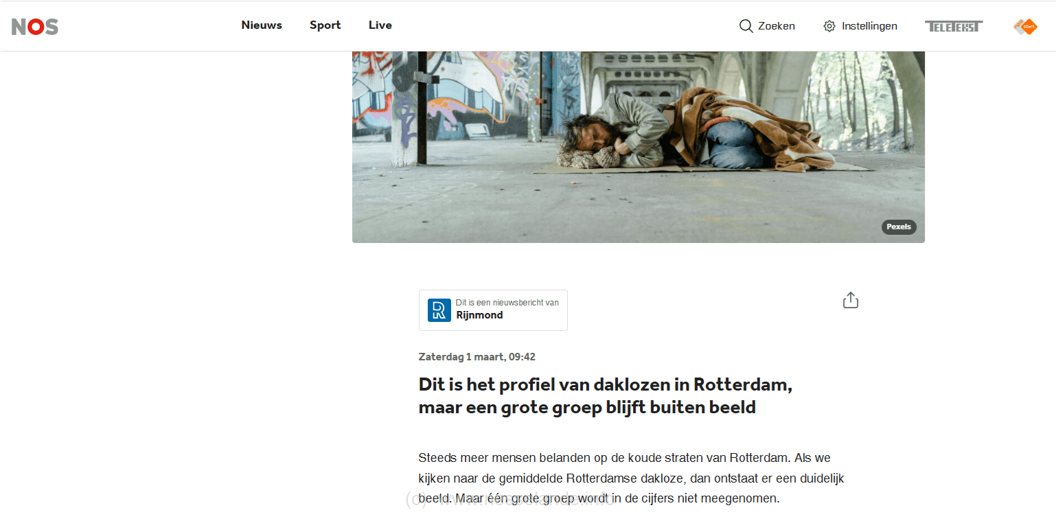 Onder wethouder Buijt is de dakloosheid in Rotterdam enorm toegenomen.