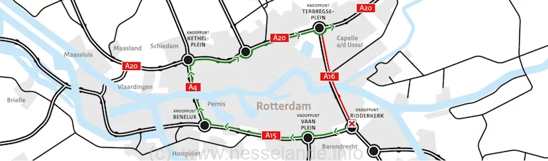 A16: afsluitingen voor vervanging viaduct en groot onderhoud; september 2025