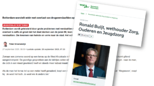 Rotterdam worstelt met overlast van drugsverslaafden op straat en die verslaafden worstelen met zichzelf. Ze zitten in uitzichtloze situaties maar zorgen ook voor steeds meer overlast, van openlijk gebruik van harddrugs (er wordt openlijk crack gerookt) tot agressie bij het bedelen.